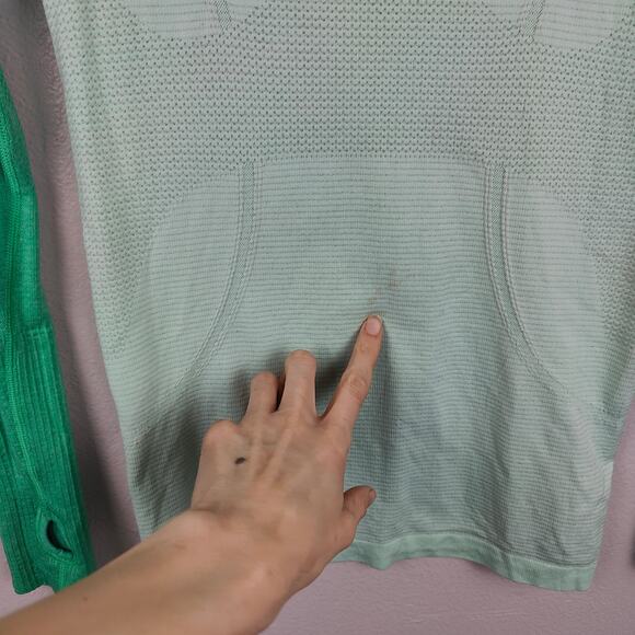 Lululemon Swiftly Tech Long Sleeve Top Womens 4 Fresh Teal Very Green Running - Picture 4 of 9